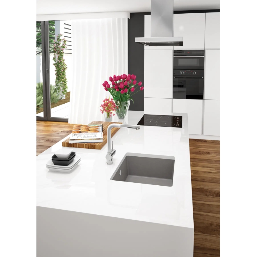 Deante ZQA_N10A - Kuhinjski sudoper CORDA 44x44 cm granit/crna
