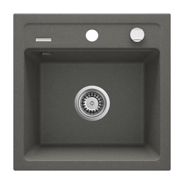 Deante ZQZ_T103 - Kuhinjski sudoper ZORBA 44x44 cm granit/antracit