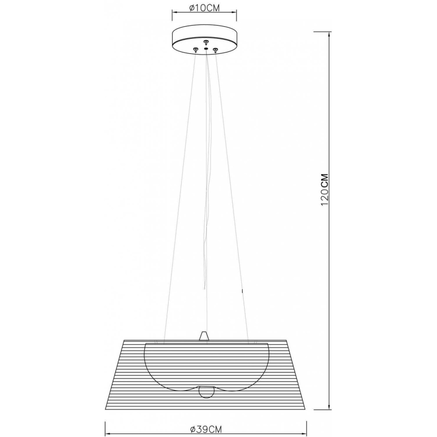 Deko-Light 342031 - Luster na sajli FILO 3xE27/60W/230V pr. 39 cm srebrna