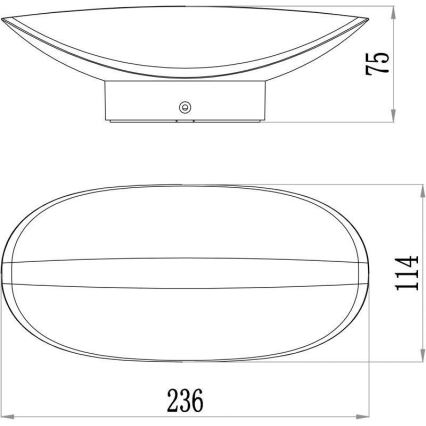 Deko-Light 731078 - LED Vanjska zidna svjetiljka AVIOR LED/12,7W/230V IP54 antracit