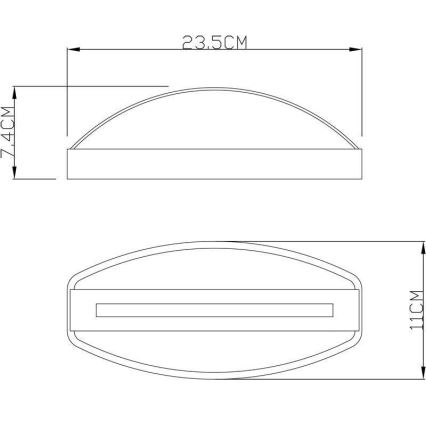 Deko-Light 731093 - LED Vanjska zidna svjetiljka ERIDANI LED/13W/230V IP44 antracit