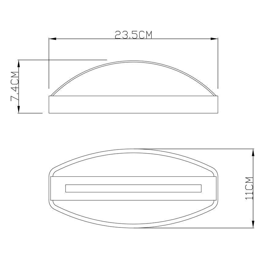 Deko-Light 731093 - LED Vanjska zidna svjetiljka ERIDANI LED/13W/230V IP44 antracit