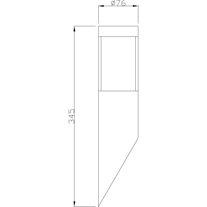 Deko-Light 731106 - Vanjska zidna svjetiljka PORRIMA 1xGU10/5W/230V IP44 mat krom