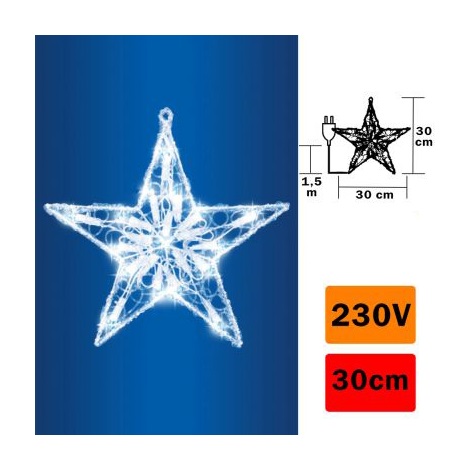 Dekoracija za prozor zvijezda 20xL21D/230V