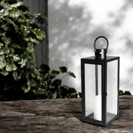Dekorativna crna lanterna, 38 cm