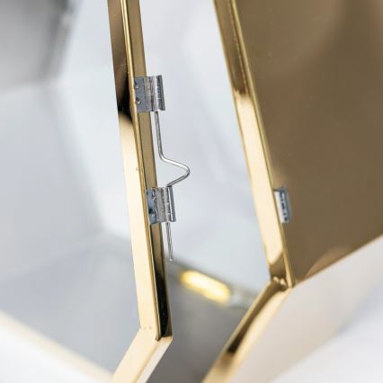 Dekorativna lanterna 34 cm zlatna