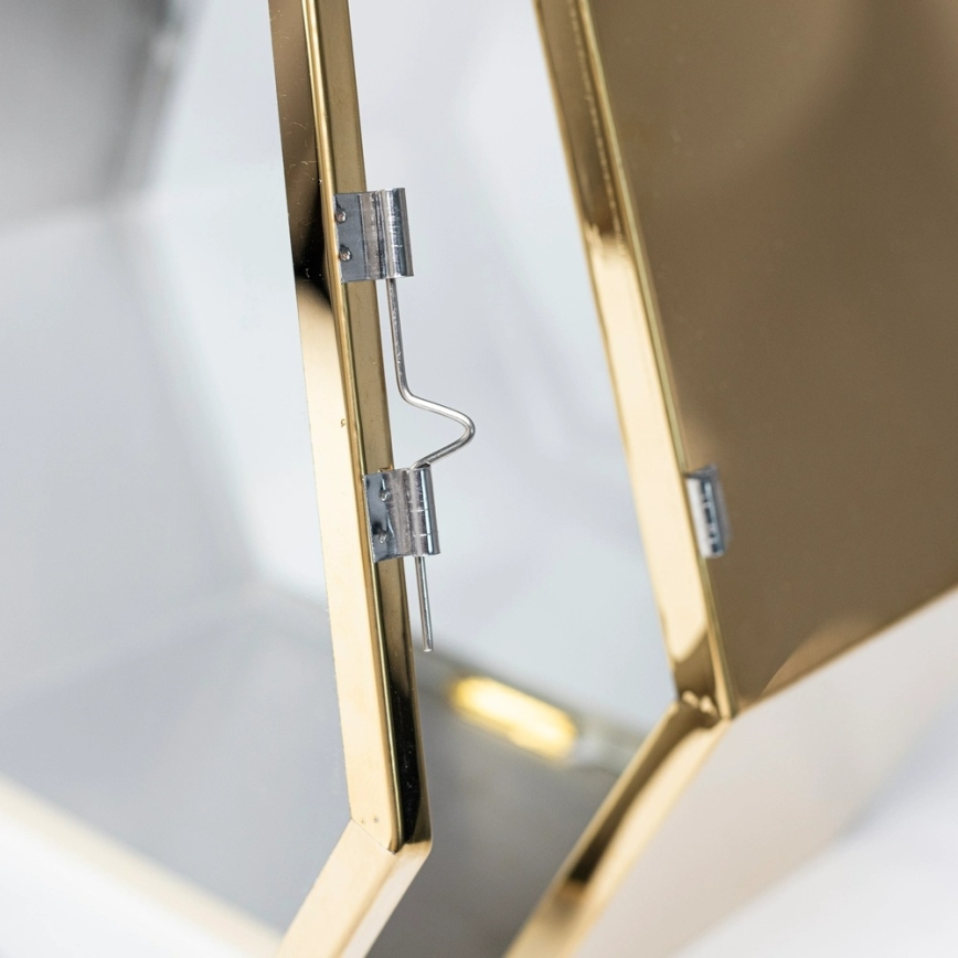 Dekorativna lanterna 34 cm zlatna