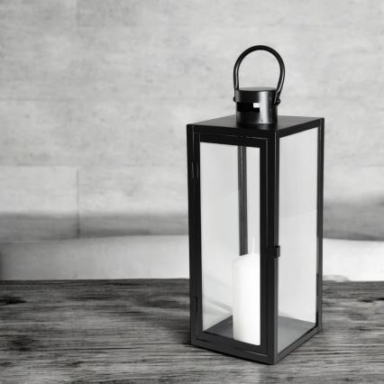 Dekorativna lanterna 49 cm crna