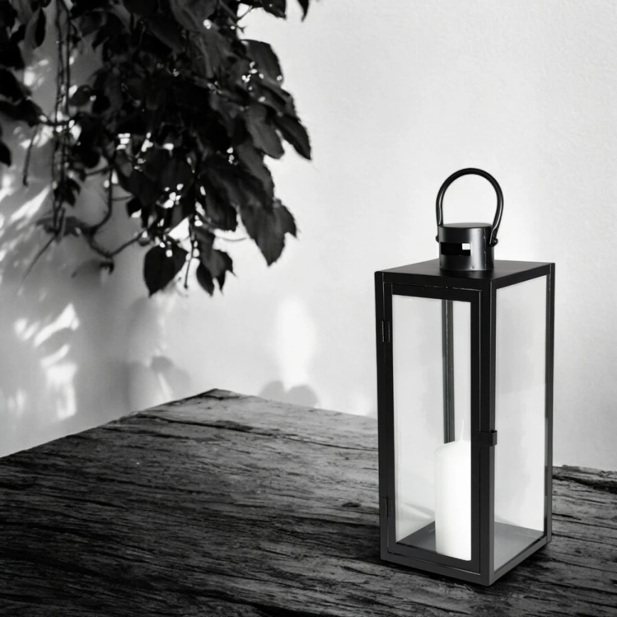 Dekorativna lanterna 49 cm crna