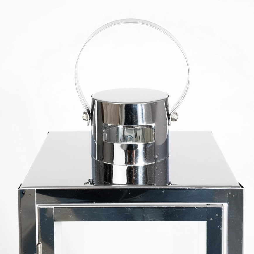 Dekorativna lanterna 63 cm sjajni krom