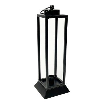 Dekorativna lanterna HALL, 34 cm, crna