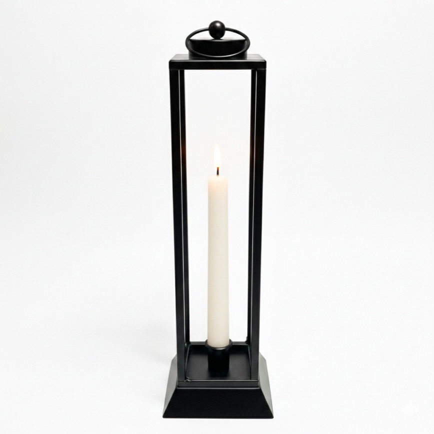Dekorativna lanterna HALL, 34 cm, crna