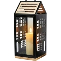 Dekorativna lanterna HOME 47,5 cm crna/bež