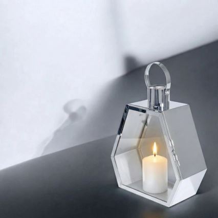 Dekorativna lanterna PALACE 43 cm polirani krom