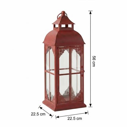 Dekorativna lanterna REDY 56 cm crvena