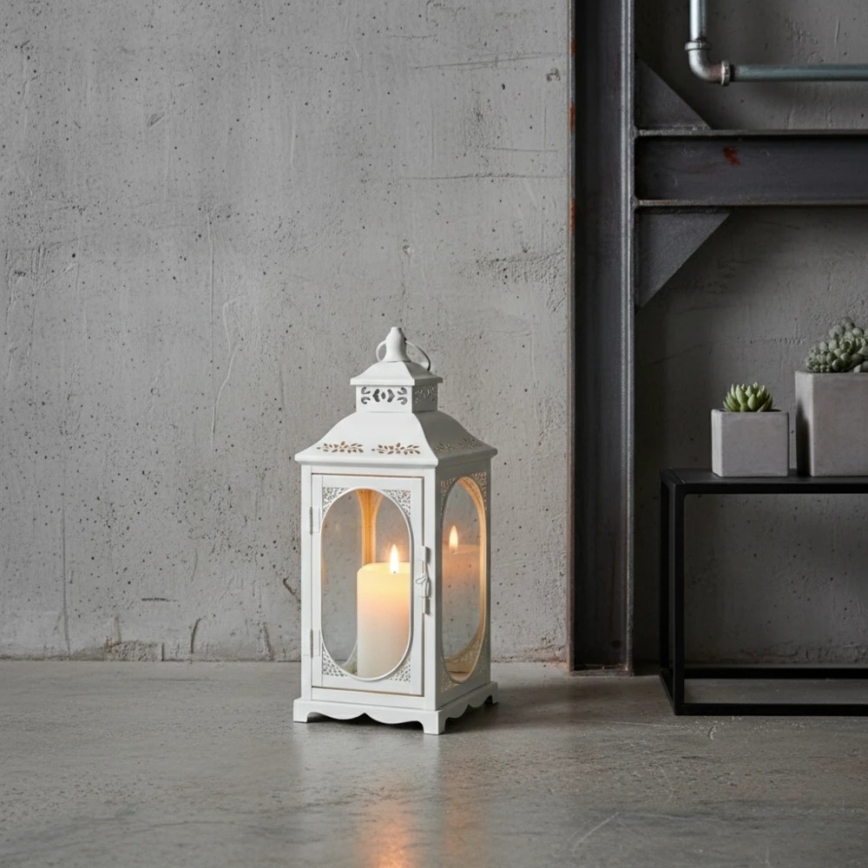Dekorativna lanterna ROSEHILL 40 cm bijela