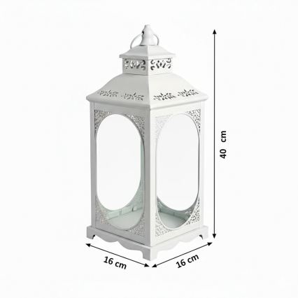 Dekorativna lanterna ROSEHILL 40 cm bijela
