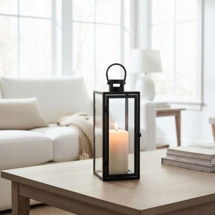 Dekorativna lanterna TOWER 29 cm crna