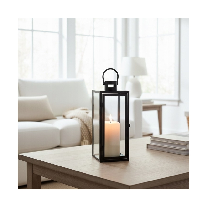 Dekorativna lanterna TOWER 29 cm crna