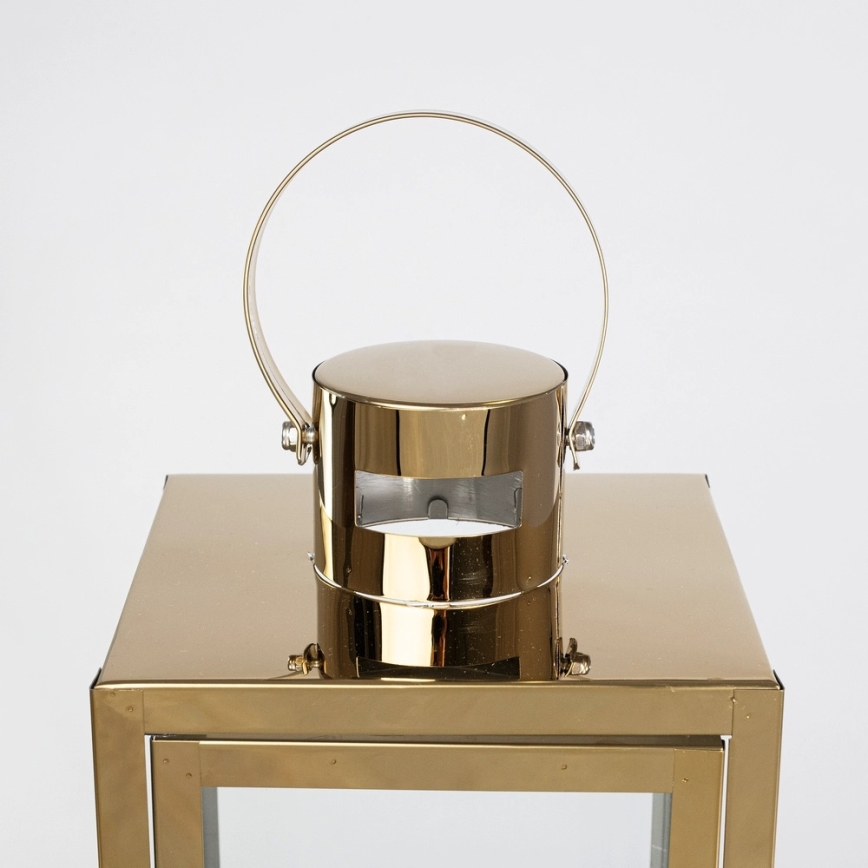 Dekorativna lanterna TOWER 29 cm zlatna