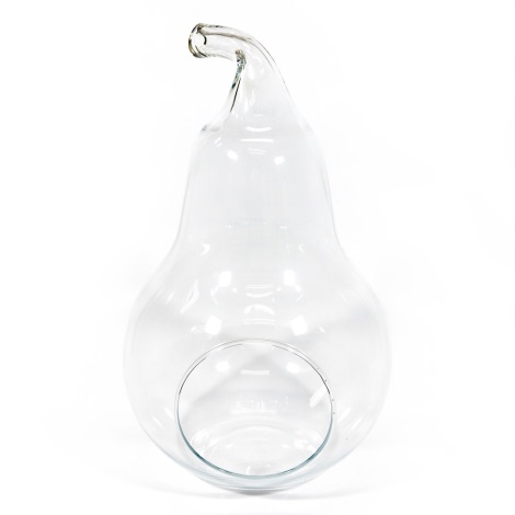 Dekorativna vaza Hruška prozirna