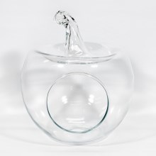 Dekorativna vaza Jabuka prozirna