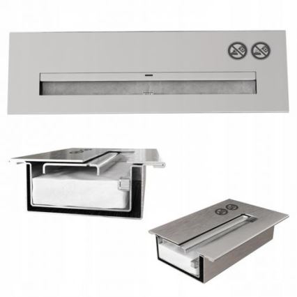 Kratki - Ugradbeni BIO kamin 40x60 cm 2kW crni