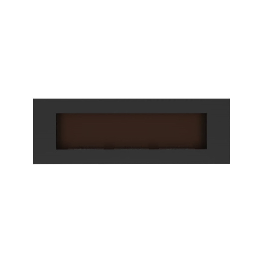 Kratki - Ugradbeni BIO kamin 40x120 cm 3x1,1kW crni