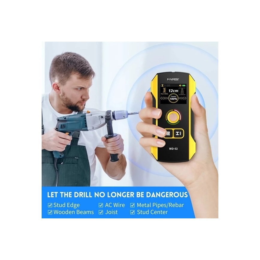 Detektor metala, napona i nehomogenosti 300 mAh 5V