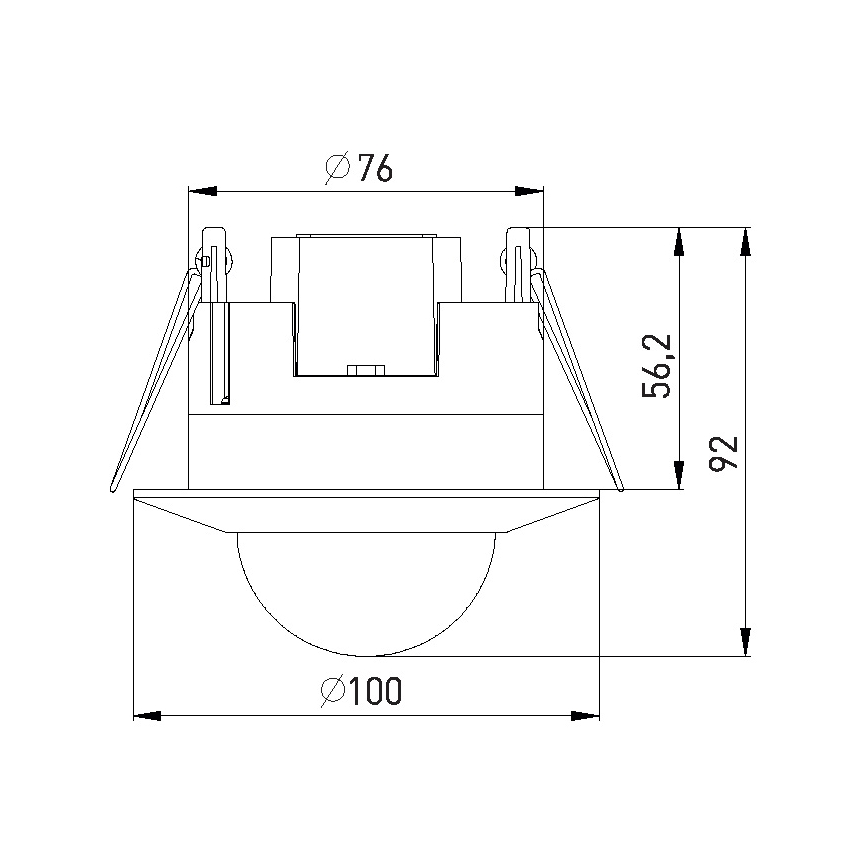 Detektor prisutnosti PIR 2000W/230V