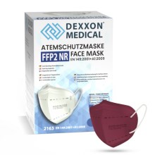 DEXXON MEDICAL Zaštitna maska FFP2 NR boja vina 1kom