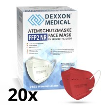 DEXXON MEDICAL Zaštitna maska FFP2 NR Red 20 kom