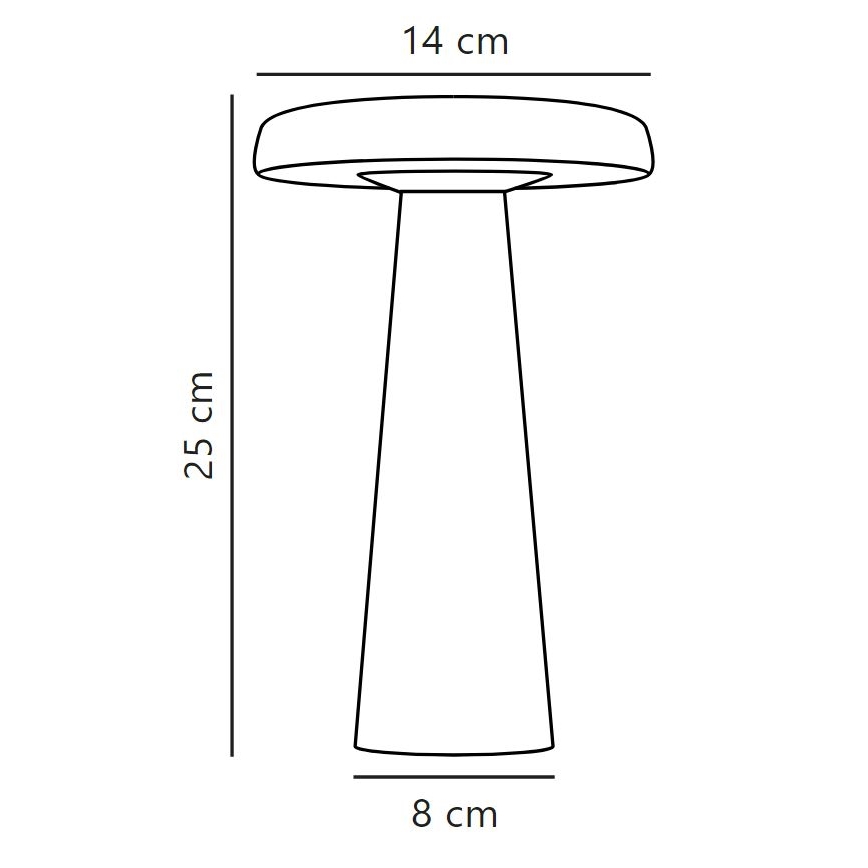 DFTP by Nordlux - LED Prigušiva vanjska stolna lampa ARCELLO LED/2,8W/3,7V IP54