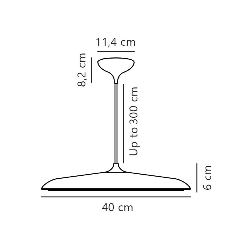 DFTP by Nordlux - LED Prigušivi luster na sajli ARTIST LED/24W/230V pr. 40 cm bakrena