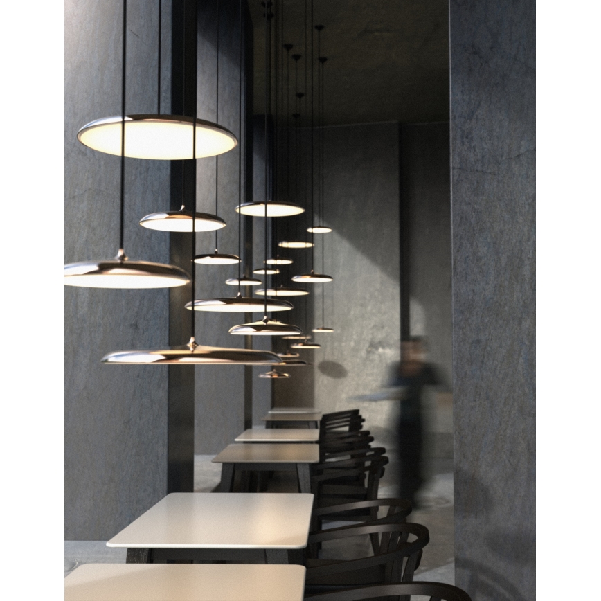 DFTP by Nordlux - LED prigušivač luster na užetu ARTIST LED/14W/230V promjer 25 cm bakrena
