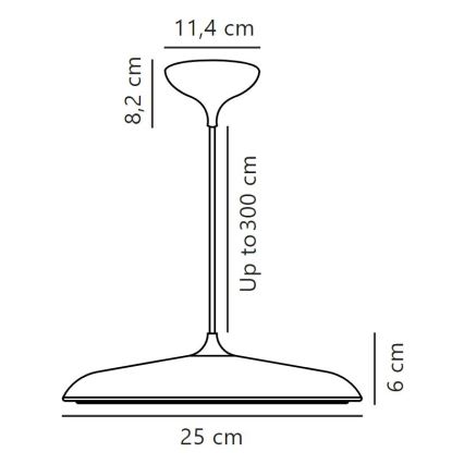 DFTP by Nordlux - LED prigušivač luster na užetu ARTIST LED/14W/230V promjer 25 cm bakrena