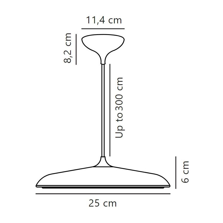 DFTP by Nordlux - LED prigušivač luster na užetu ARTIST LED/14W/230V promjer 25 cm bakrena
