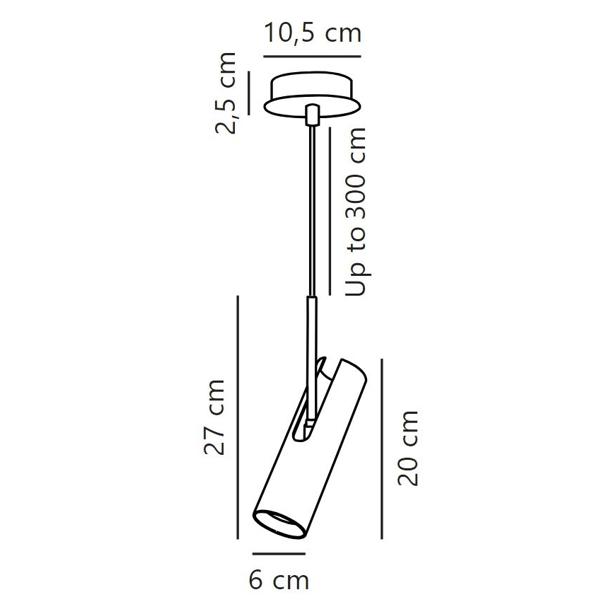 DFTP by Nordlux - Luster na sajli MIB 1xGU10/8W/230V bijela