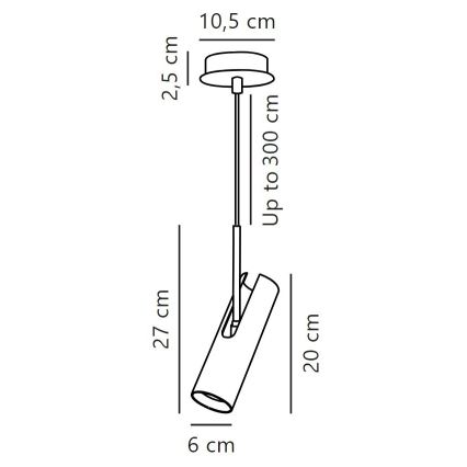 DFTP by Nordlux - Luster na sajli MIB 1xGU10/8W/230V crna