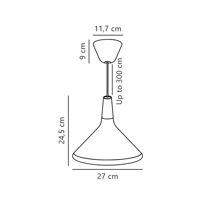 DFTP by Nordlux - Luster na sajli NORI 1xE27/40W/230V