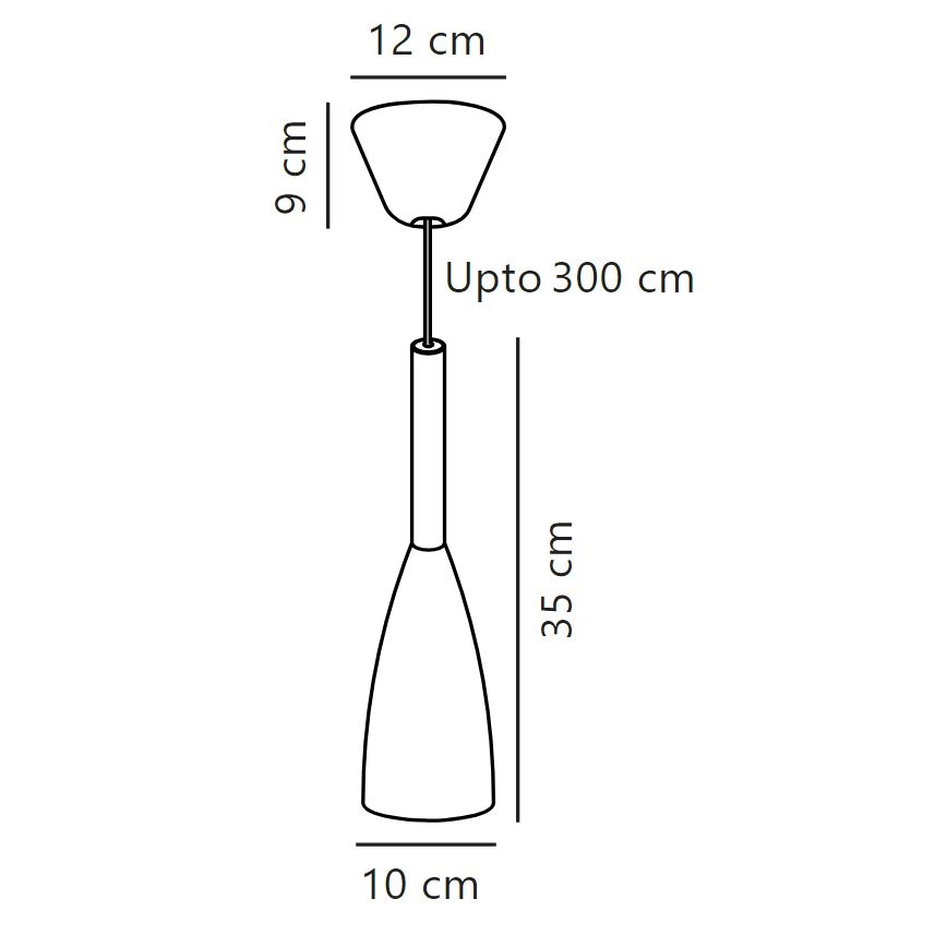 DFTP by Nordlux - Luster na sajli PURE 1xE27/40W/230V pr. 10 cm bijela/orah