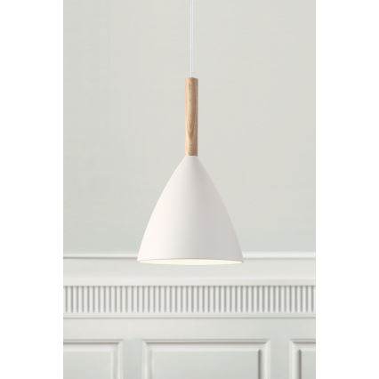 DFTP by Nordlux - Luster na sajli PURE 1xE27/40W/230V pr. 20 cm bijela/jasen