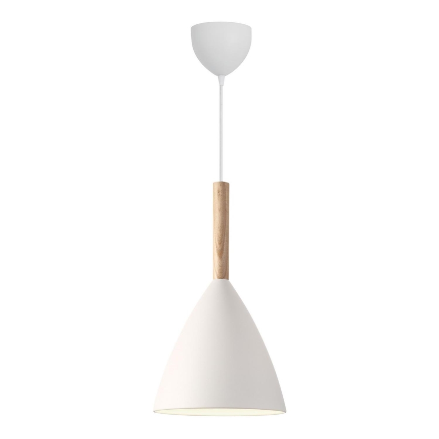 DFTP by Nordlux - Luster na sajli PURE 1xE27/40W/230V pr. 20 cm bijela/jasen