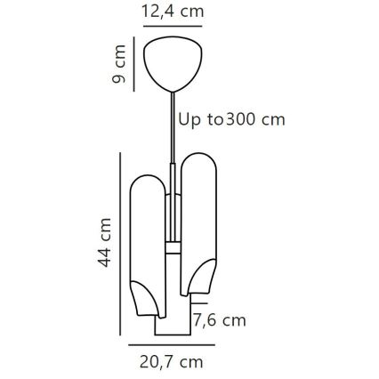 DFTP by Nordlux - Luster na sajli ROCHELLE 3xGU10/15W/230V