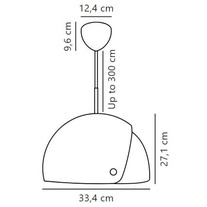 DFTP by Nordlux - Luster na sajli s podesivim sjenilom ALIGN 1xE27/15W/230V crna