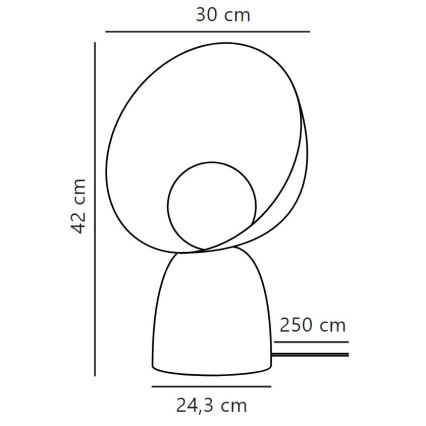 DFTP by Nordlux - Stolna lampa HELLO 1xE14/25W/230V crna