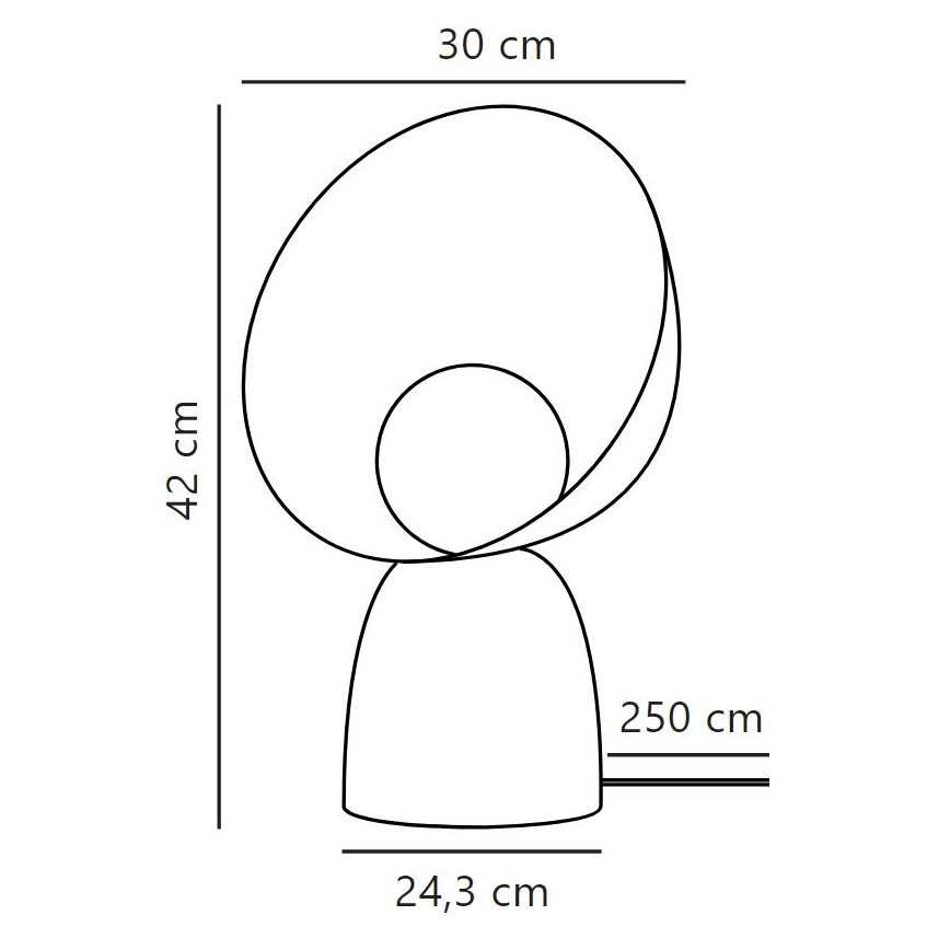 DFTP by Nordlux - Stolna lampa HELLO 1xE14/25W/230V crna