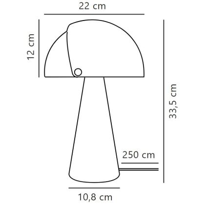 DFTP by Nordlux - Stolna lampa s podesivim sjenilom ALIGN 1xE27/25W/230V bež
