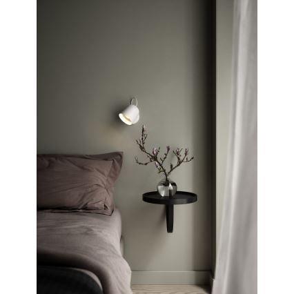 DFTP by Nordlux - Zidna reflektorska svjetiljka s USB portem ANGLE 1xGU10/25W/230V bijela