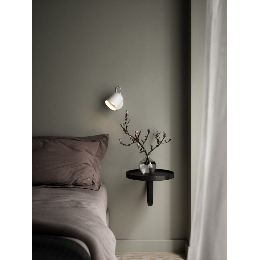 DFTP by Nordlux - Zidna reflektorska svjetiljka s USB portem ANGLE 1xGU10/25W/230V bijela